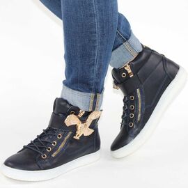 Sneakers de dama comozi,  albastri 9033-12-BLUE, Marime: 35, 