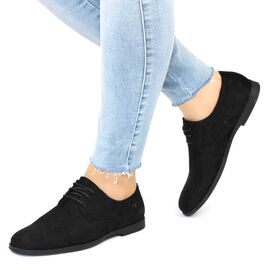 ​Pantofi de dama cu talpa joasa potriviti stilului business casual 1G676A-BLACK, Marime: 41*, 