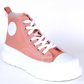 ​Sneakers de dama, din denim, potriviti stilului casual MK2416-11-WATERMELON, Marime: 38, 