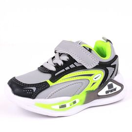 Sneakers  confortabil, pentru copii, cu talpa usoara N225-GREY, Marime: 21, 