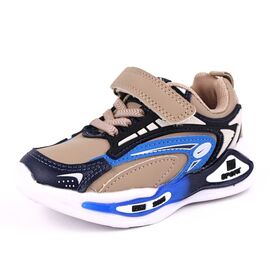 Sneakers  confortabil, pentru copii, cu talpa usoara N225-BEIGE, Marime: 27, 