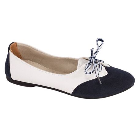 Pantofi albastri de dama 0923-BLUE-ALB, Marime: 38, 