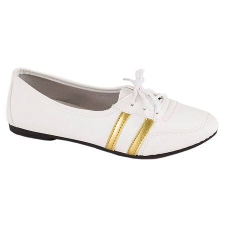 Pantofi albi de dama 1823A, Marime: 37, 