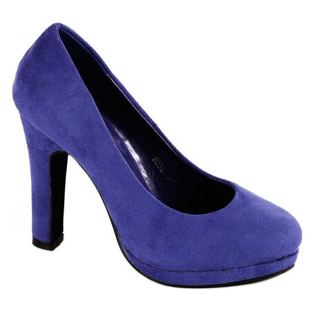 Pantofi albastri cu platforma H052A, Marime: 35, 