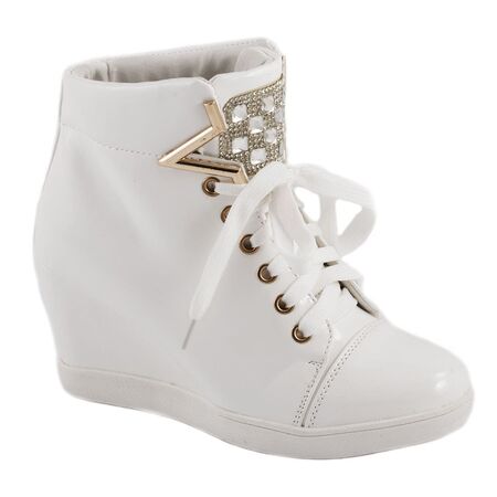 Sneakers de dama albi A-63A, Marime: 36, 