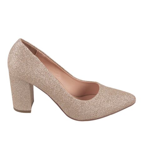 Pantofi dama aurii cu glitter aplicat LP1111-B-GOLD, Marime: 35, 