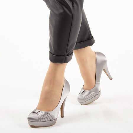 Pantofi de dama eleganti A01-6-GRAY, Marime: 40, 