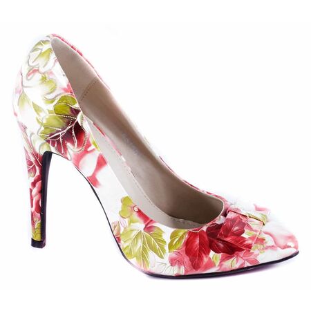 Pantofi Stiletto rosii cu toc 51501R, Marime: 38, 