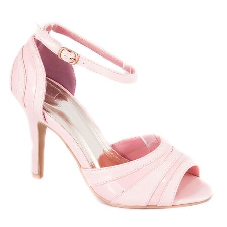 Sandale dama roz cu toc 82518R
