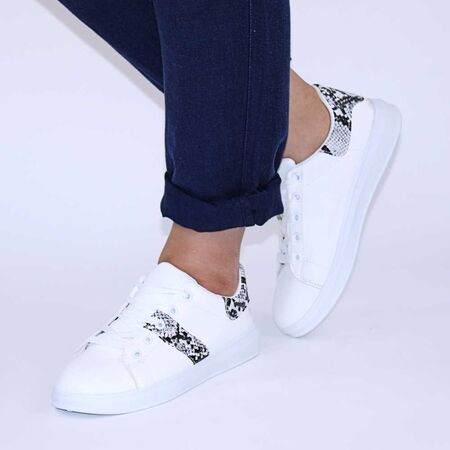​Pantofi casual de dama, confortabili si usori LB8836-WHITE/BLACK, Marime: 38*, 
